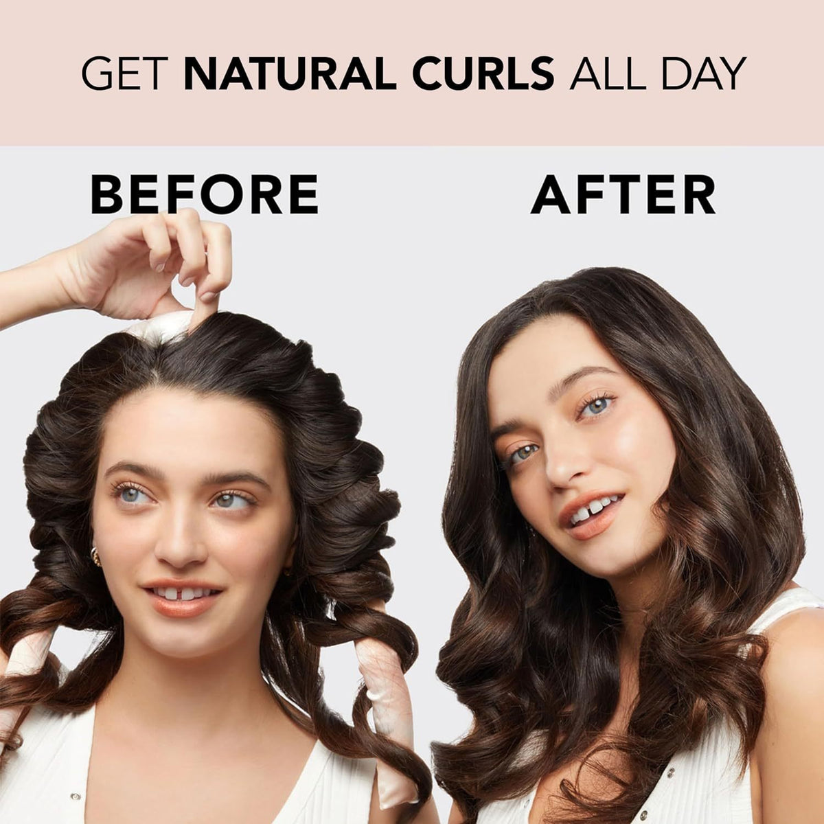 Satin No-Heat Curling Wand Set for Effortless Hair Styling