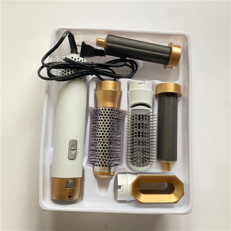 5-in-1 Automatic Hot Air Comb for Curling & Straightening