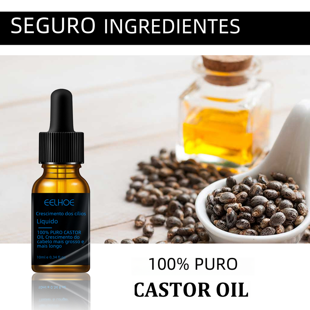 EELHOE Castor Oil Mascara for Naturally Lush Lashes