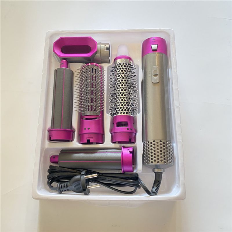 5-in-1 Automatic Hot Air Comb for Curling & Straightening