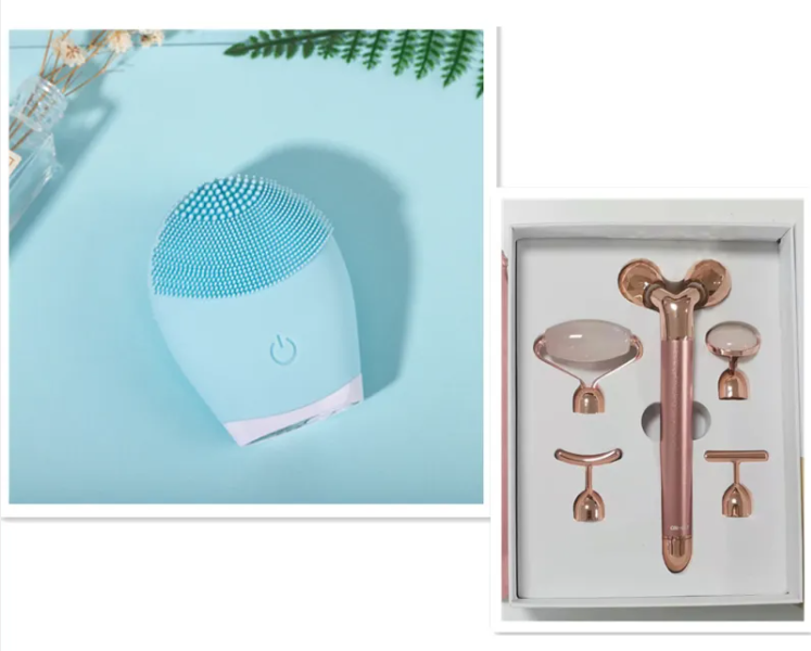 Ultrasonic Silicone Facial Cleansing Brush - Electric Skin Care Device