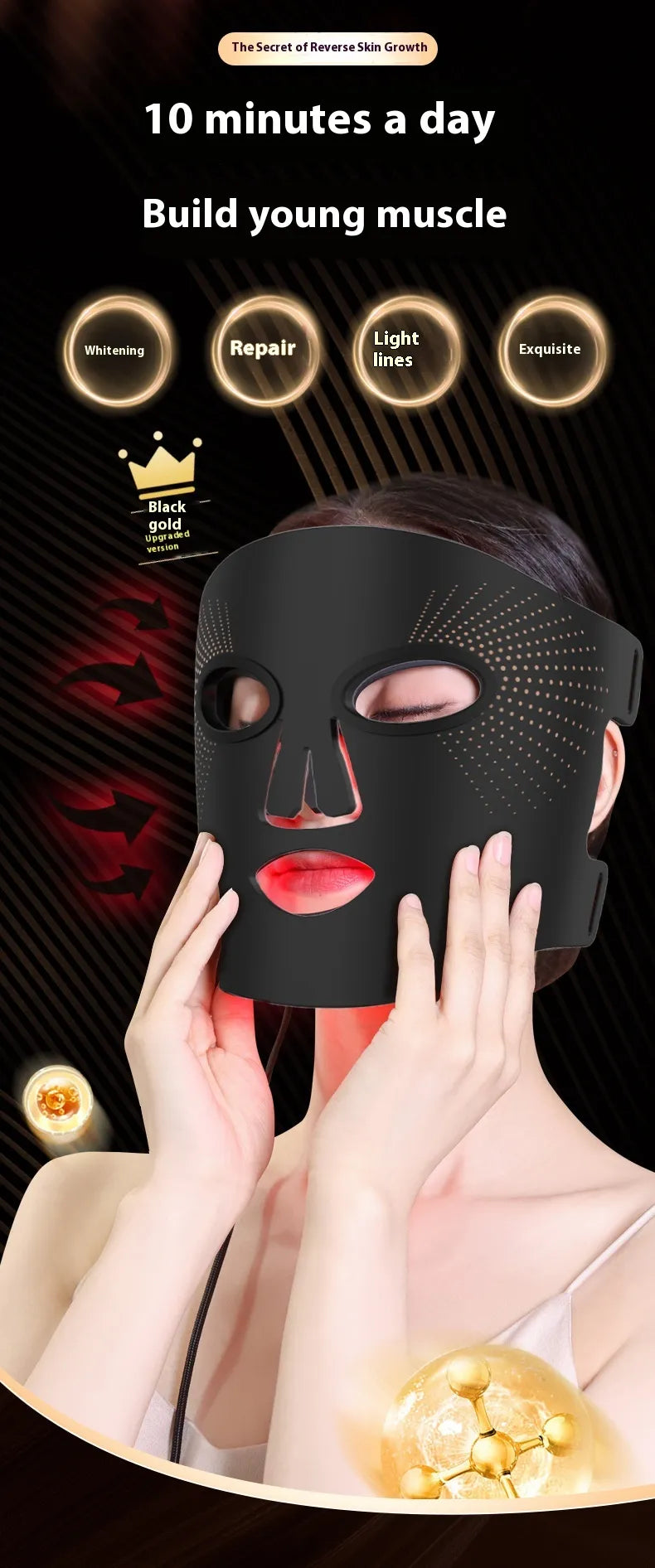 AuraSpin FlexiLed Silicone Photon Mask